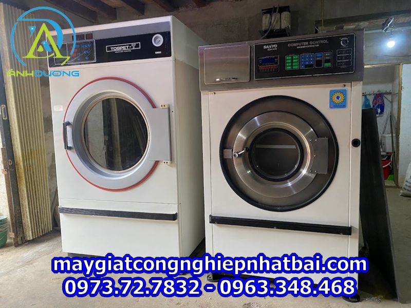Lắp đặt máy giặt công nghiệp tại Đông Sơn